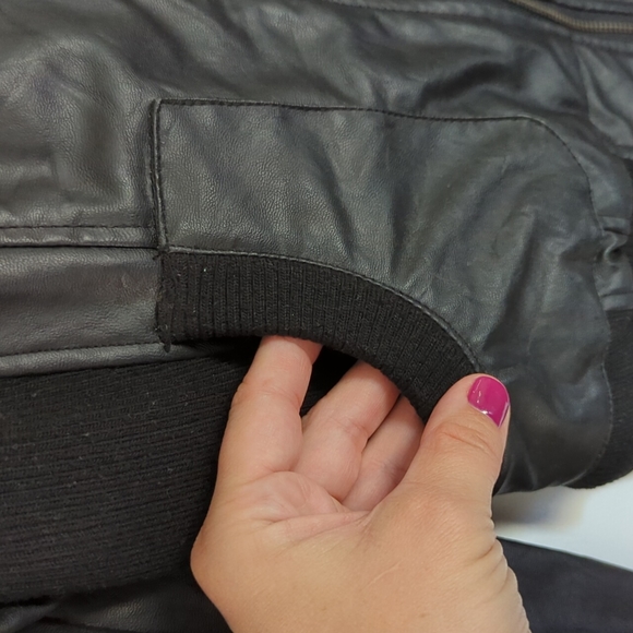 SPARKLE & FADE Vegan Leather Jacket - Picture 4 of 8